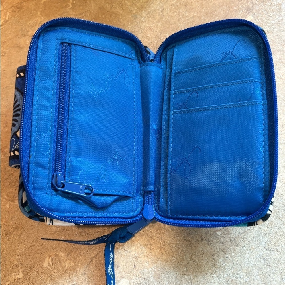 Vera Bradley Blue Bayou Smartphone Wristlet Wallet (retired) - Picture 7 of 12